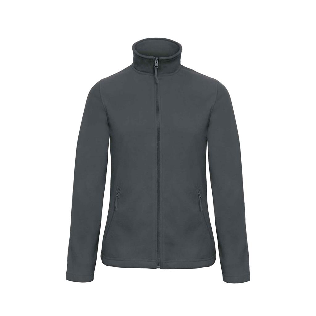 Fleecevest dames donkergrijs B&C ID.501