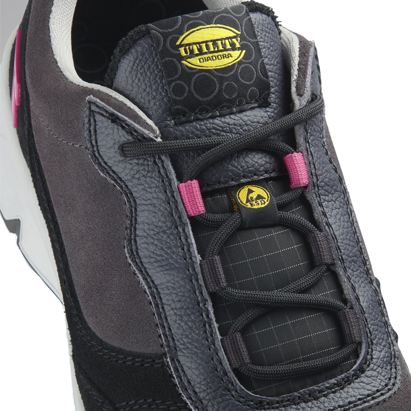 Diadora Athena Low S3 Veiligheidsschoen Iron Raspberry