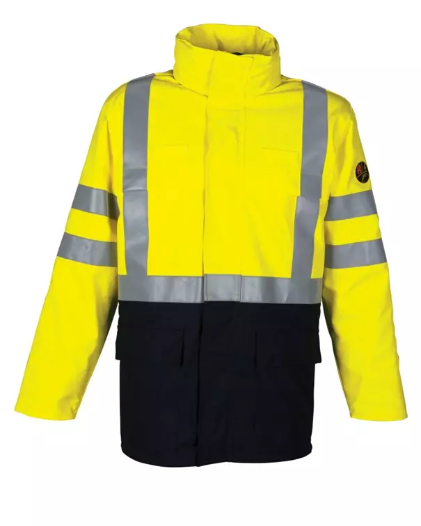 Parka marine/fluor geel 40005 Havep