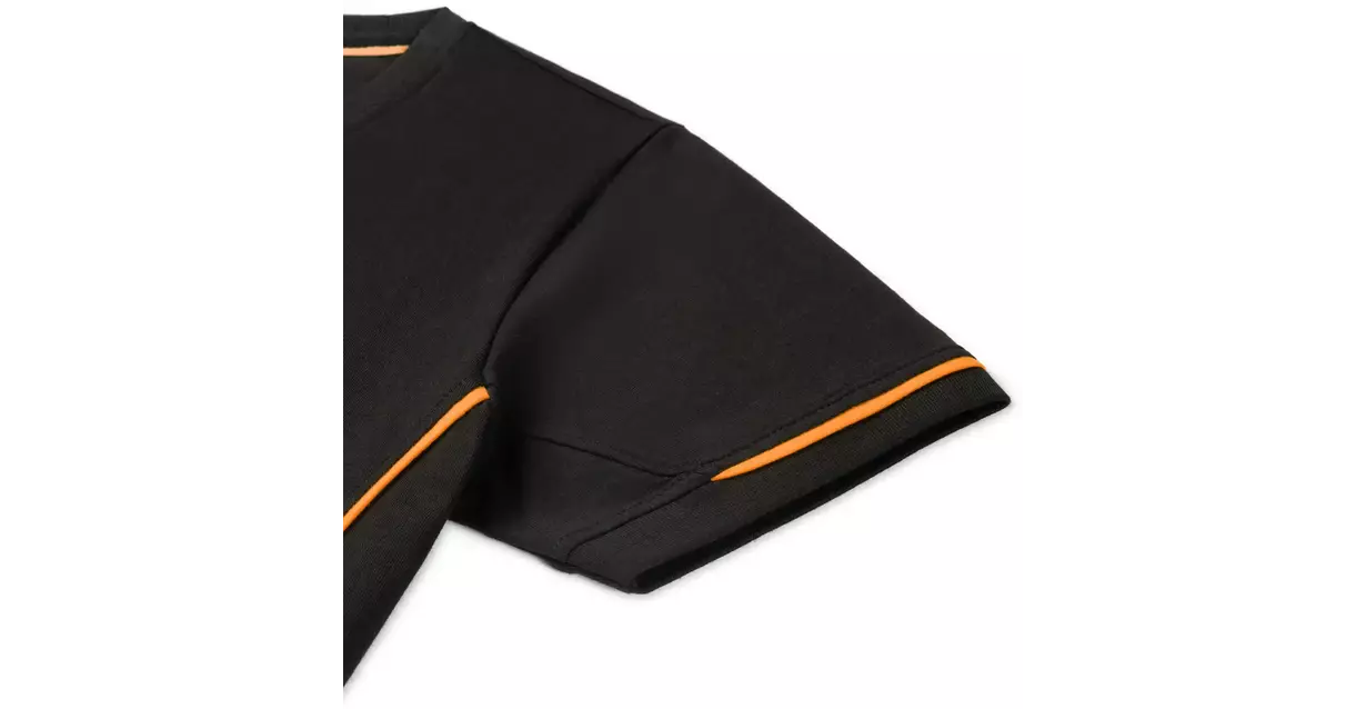 T-shirt Cal zwart/oranje