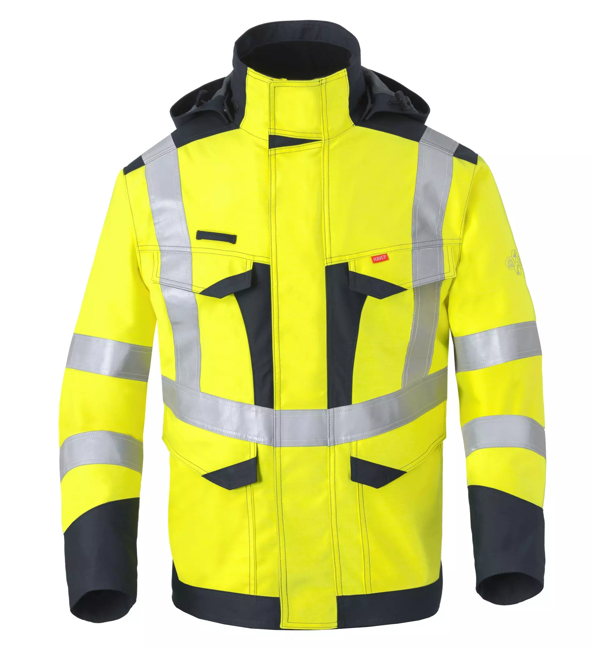 Parka marine/fluor geel 50248 Havep
