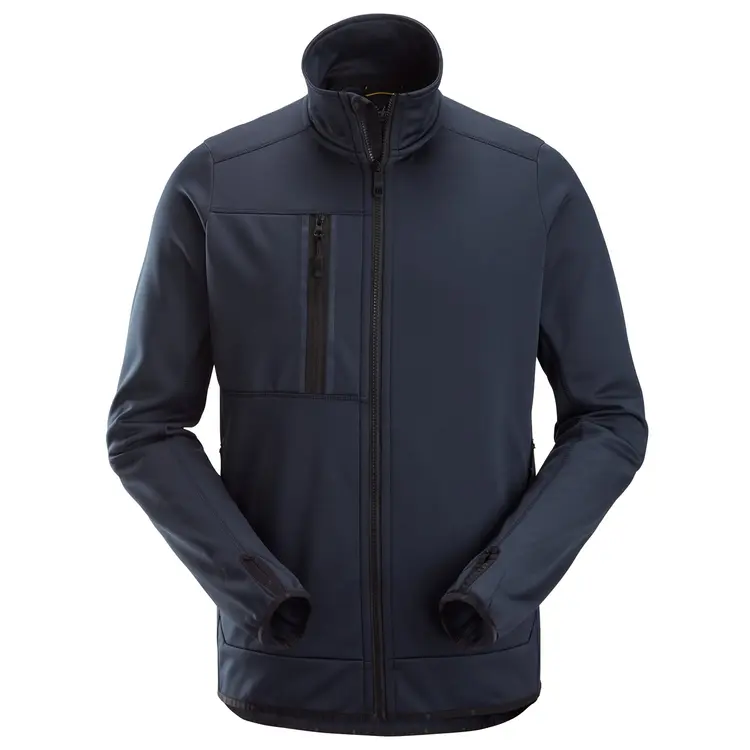 Fleece jas met rits 8059 Snickers marine blauw