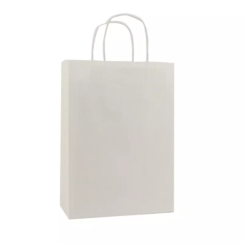 Papieren Draagtas 32x12x41cm Met Gedraaid Handvat Wit