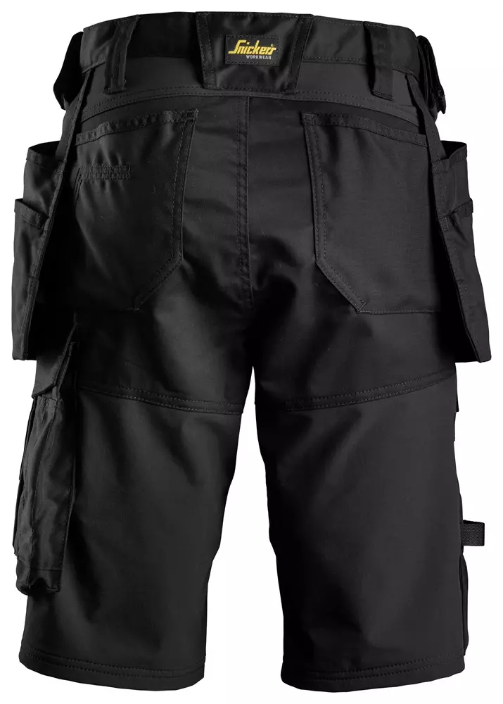 Snickers Korte Werkbroek 6147 Dames Met Holterzakken Zwart 