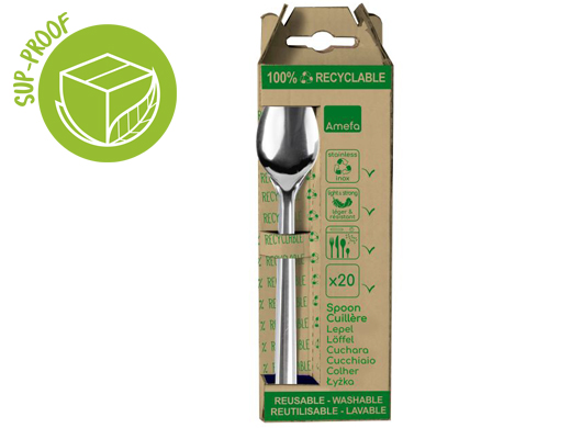 RVS Lepel 16,5cm - Herbruikbaar - 20 stuks