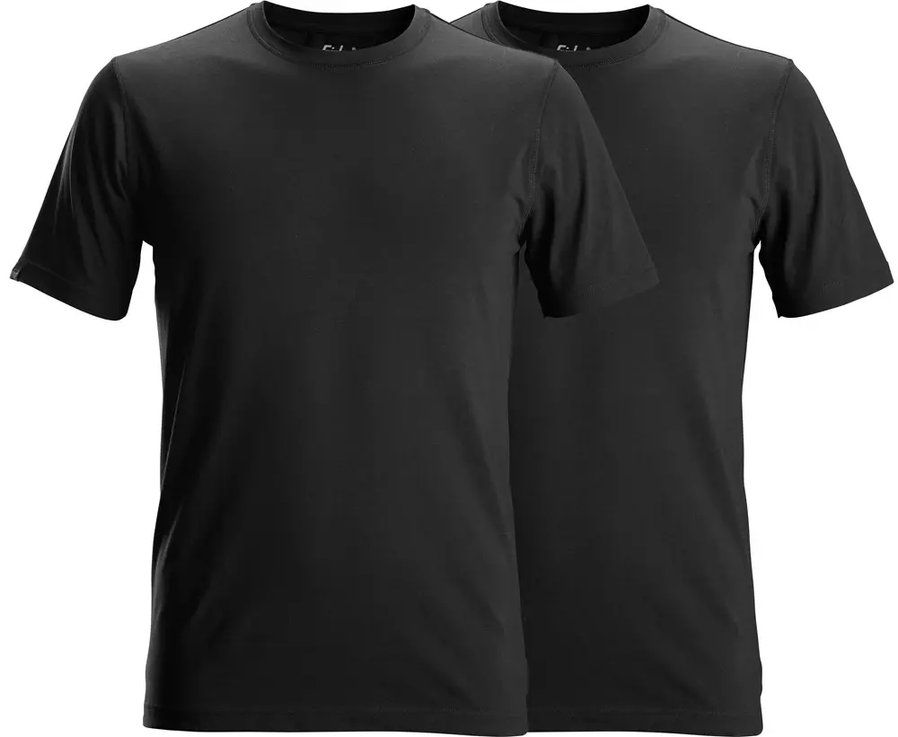 T-Shirt Snickers 2-pak Zwart 2529