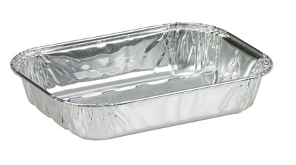 Bbq schaal aluminium 14x10cm