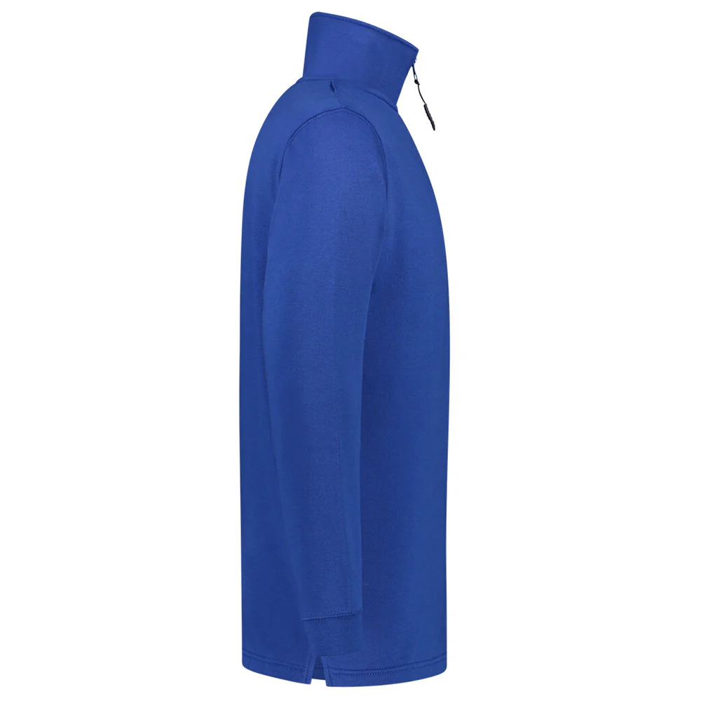Sweater met ritskraag kobaltblauw ZS-280