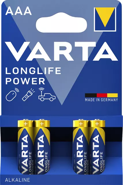 Batterij AAA Varta Longlife Power 4 stuks