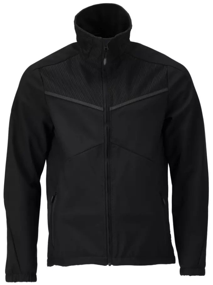 Softshell jas Customized zwart