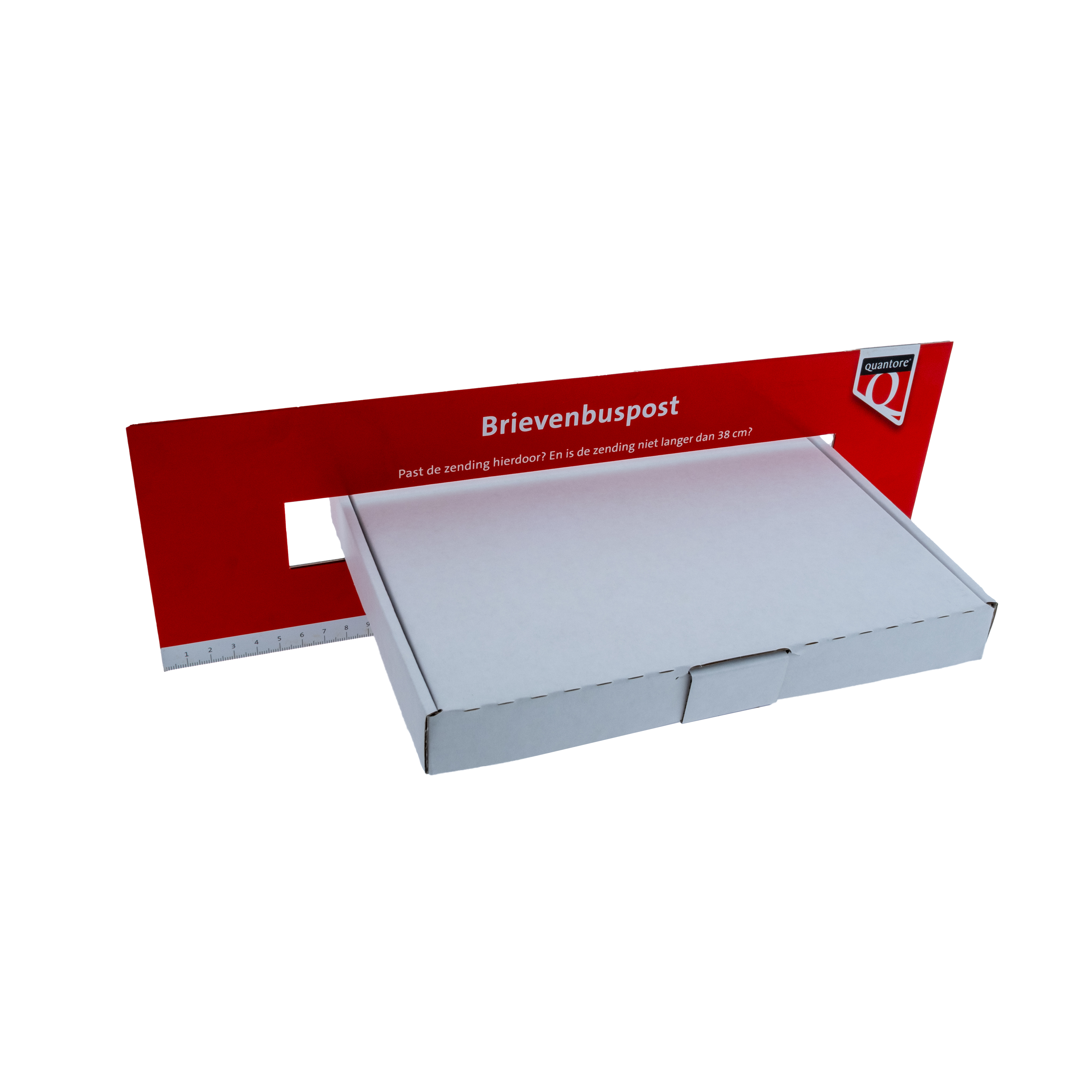 Brievenbusdoos A5 Wit Enkelgolf 22x16x2,5 cm