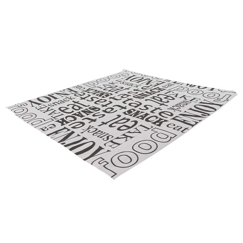 Vel ersatz/PE 33x34cm Words food wit tbvhamburgers & broodjes (doos à 1000st)