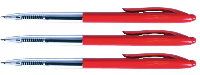 Quantore Balpen Met Drukknop Rood