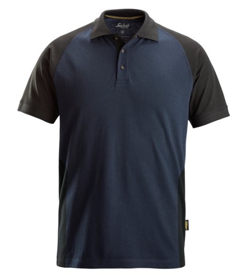 Polo shirt navy/zwart 2750