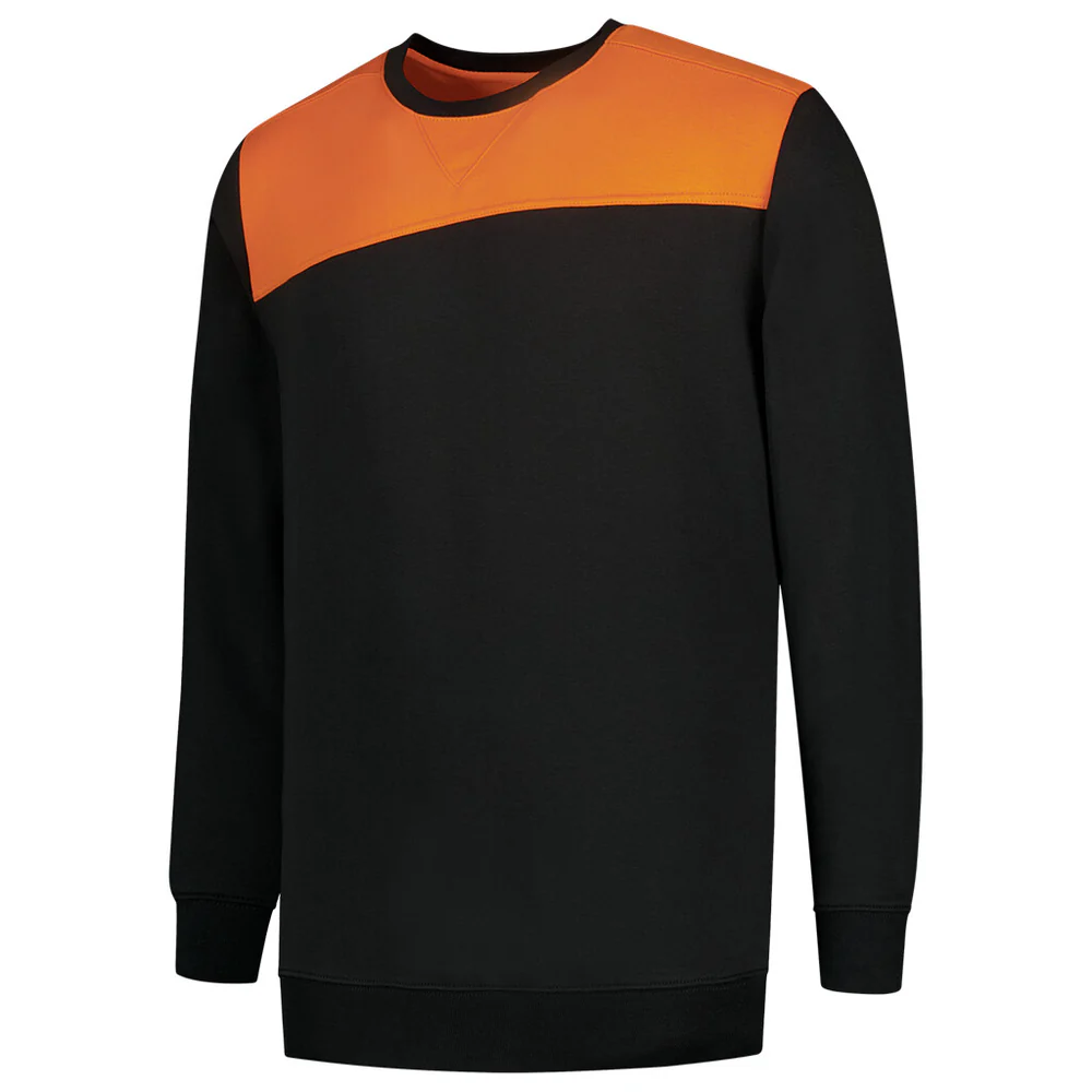 Sweater Bicolor Naden Black-Orange