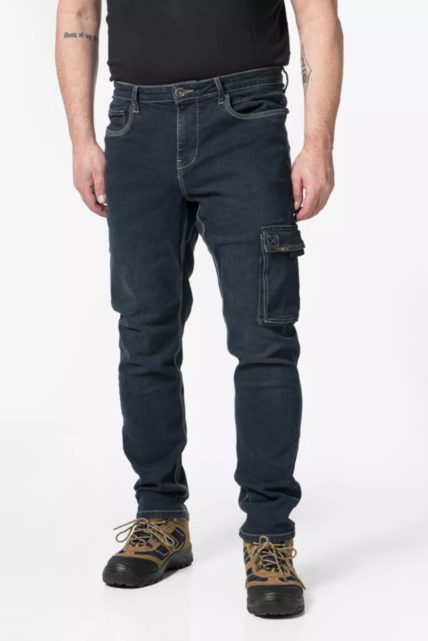 Spijkerbroek David R12 lengte 34 medium blauw