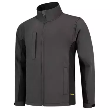 Softshell Jas TJ2000 Donkergrijs/Zwart 