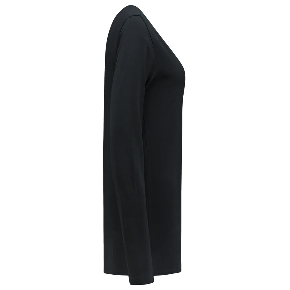 T-shirt lange mouw dames zwart