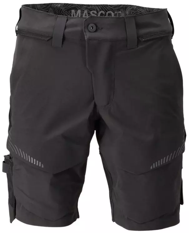 Mascot Korte Werkbroek Customized Ultimate Stretch Zwart