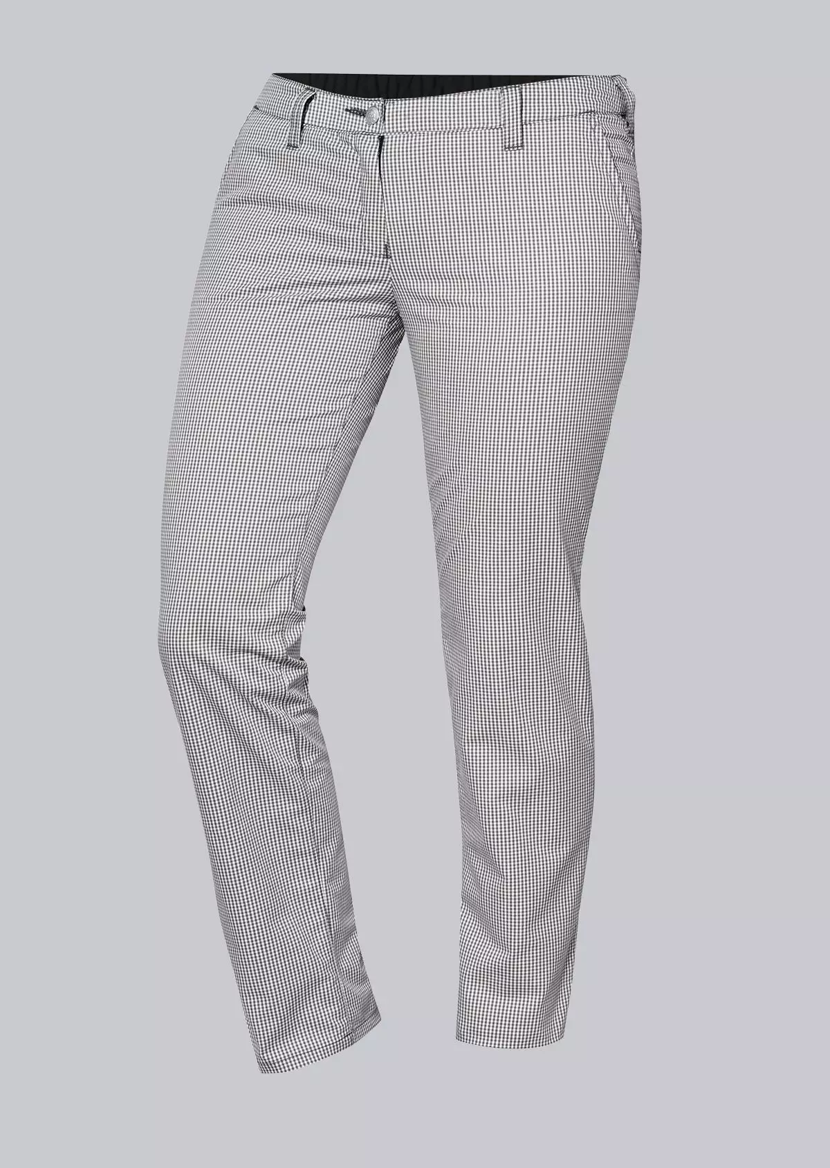 Broek BP 1734 Chino dames zwart-wit pepita