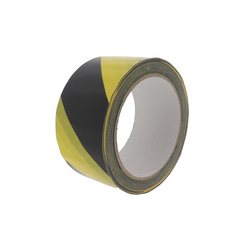 Markeringstape PVC 50mmx33m solvent geel/zwart