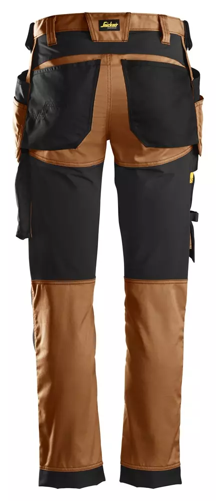 Snickers Werkbroek 6241 Met Holsterzakken Bruin/Zwart
