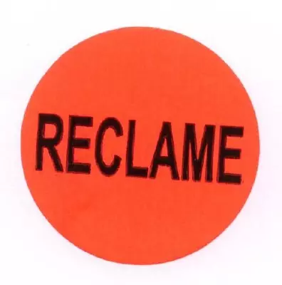 Etiket Rond Reclame Ø35mm Rood 1000 stuks