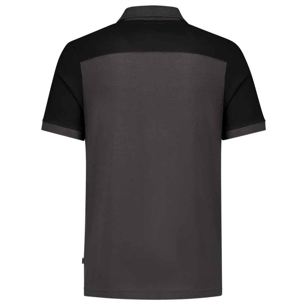 Polo Bi-color naden donkergrijs/zwart