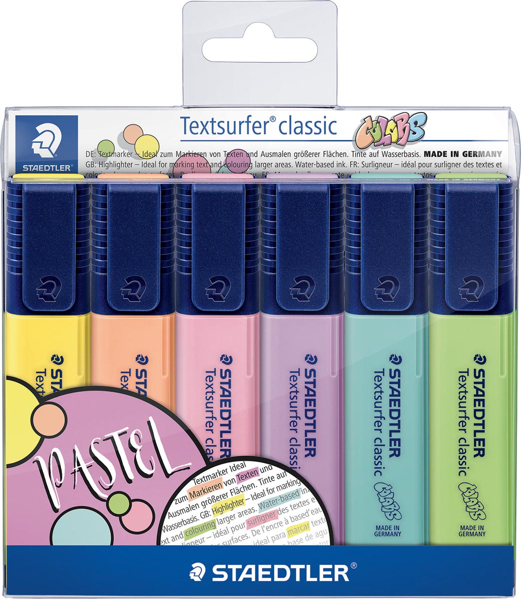 Markeerstift Staedler classic vintage en pastel (etui à 6st)