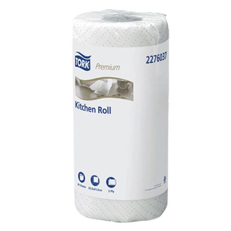 Keukenrol Tork kitchen wit 2-laags 23cm absorberend 120269 (baal à 24rol)