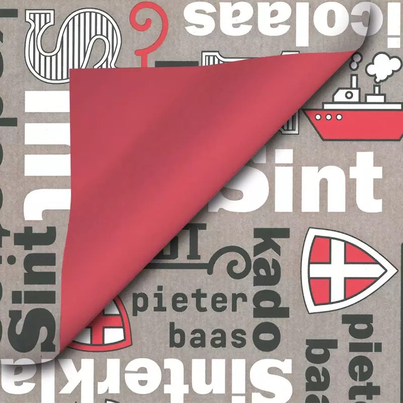 Sinterklaas Cadeaupapier Bronze 30 cm