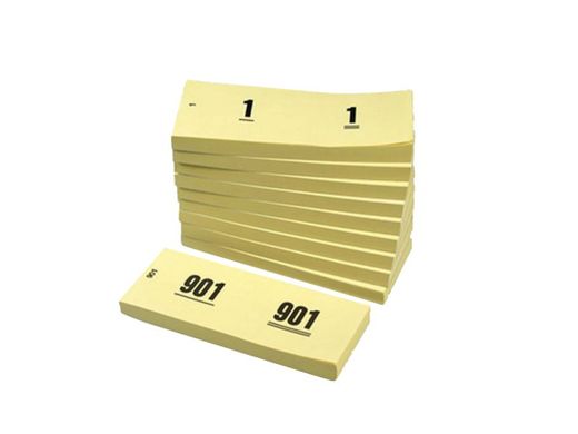 Consumptie & nummerbloks